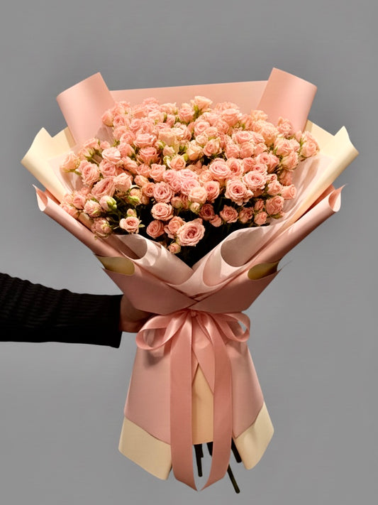 Blush Luxe Pink Spray Rose Bouquet