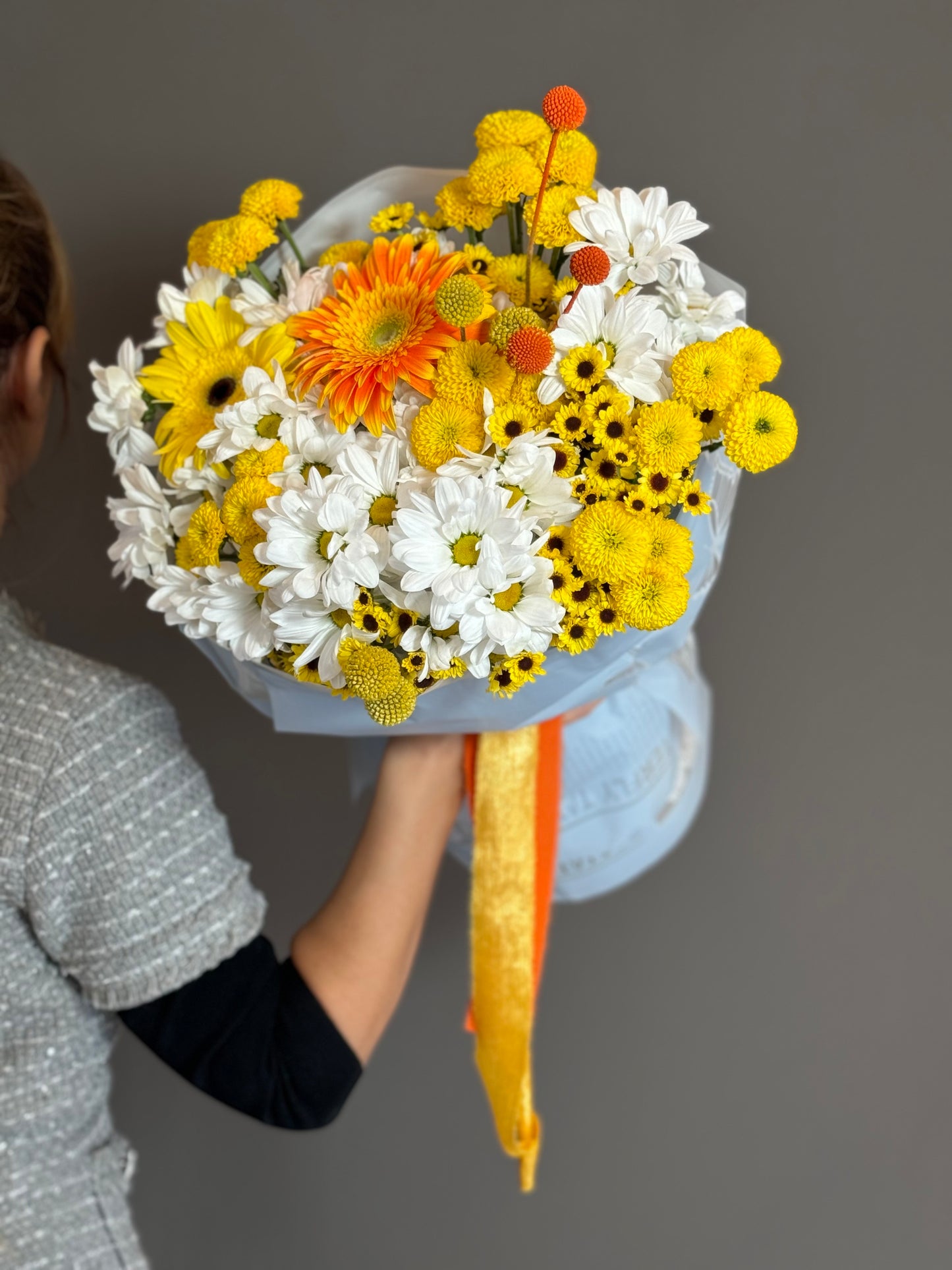 Autumn Field. Pom, Gerbera, Billy balls.