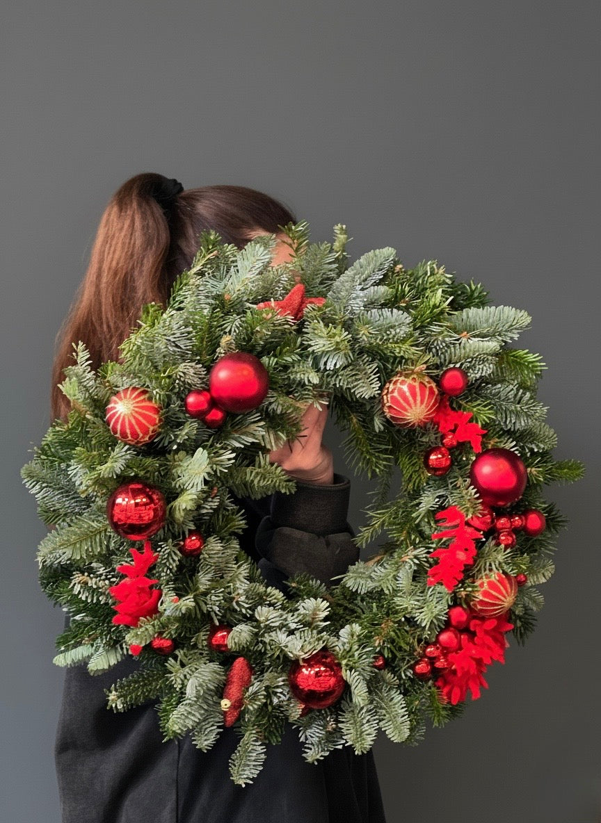 The Scarlet Noble Artisan Wreath