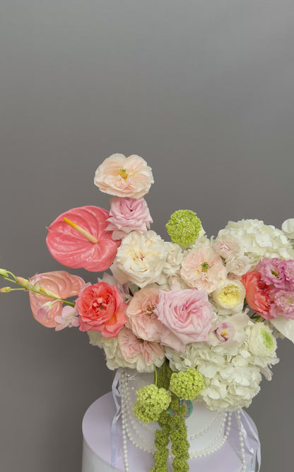 The Pearl & Coral Anthurium Luxury Box | Upscale Flower Delivery Bethesda MD